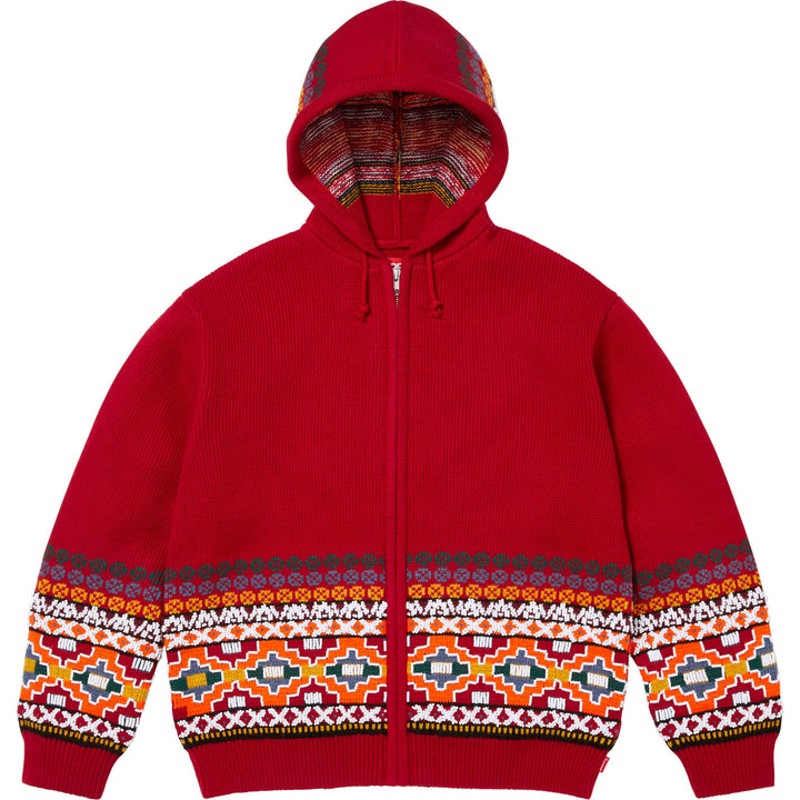 Beaded Zip Up Hooded Sweater - Shop - Supreme