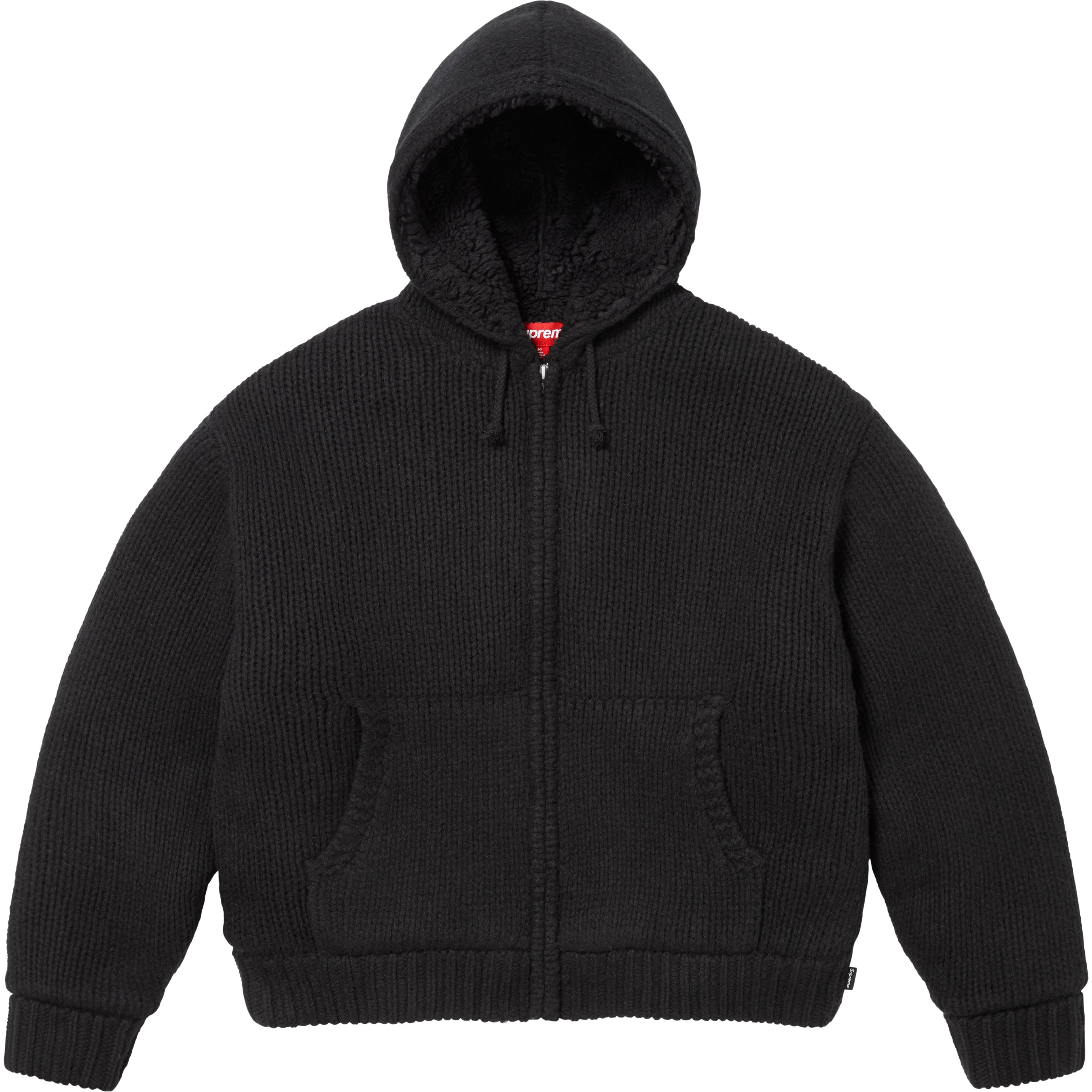 Faux Shearling Lined Zip Up Hooded Sweater - Shop - Supreme