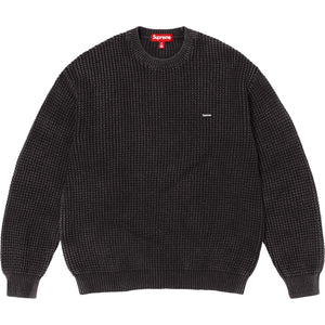 Washed Small Box Waffle Sweater