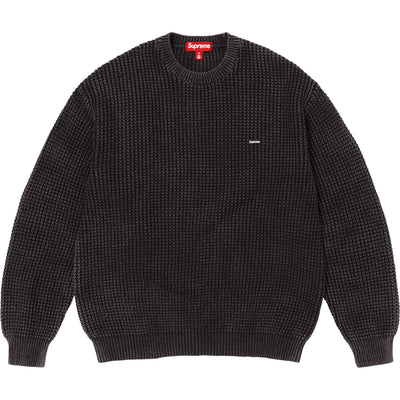 Washed Small Box Waffle Sweater