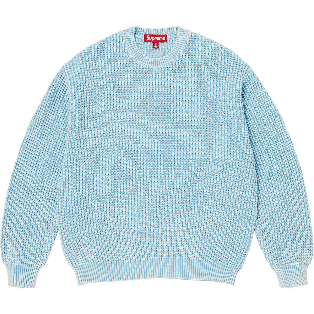 Washed Small Box Waffle Sweater