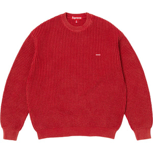 Washed Small Box Waffle Sweater
