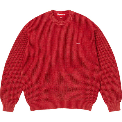 Washed Small Box Waffle Sweater