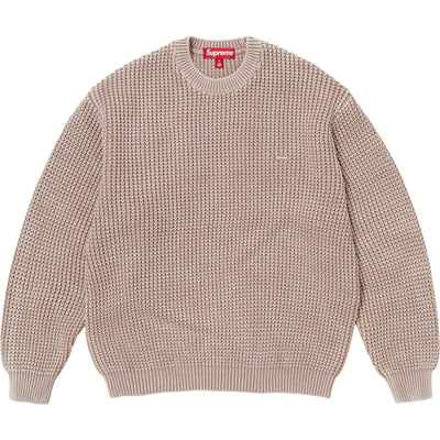 Washed Small Box Waffle Sweater