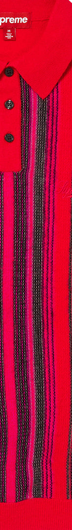 Multi Stripe Polo Sweater