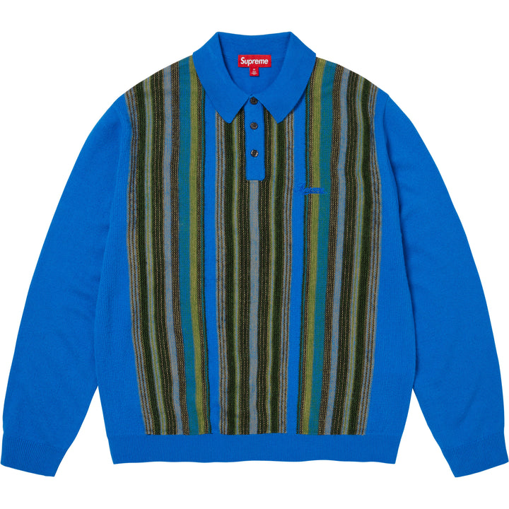 トップス Supreme multi stripe polo size S Multi Stripe Polo Sweater - Shop - Supreme