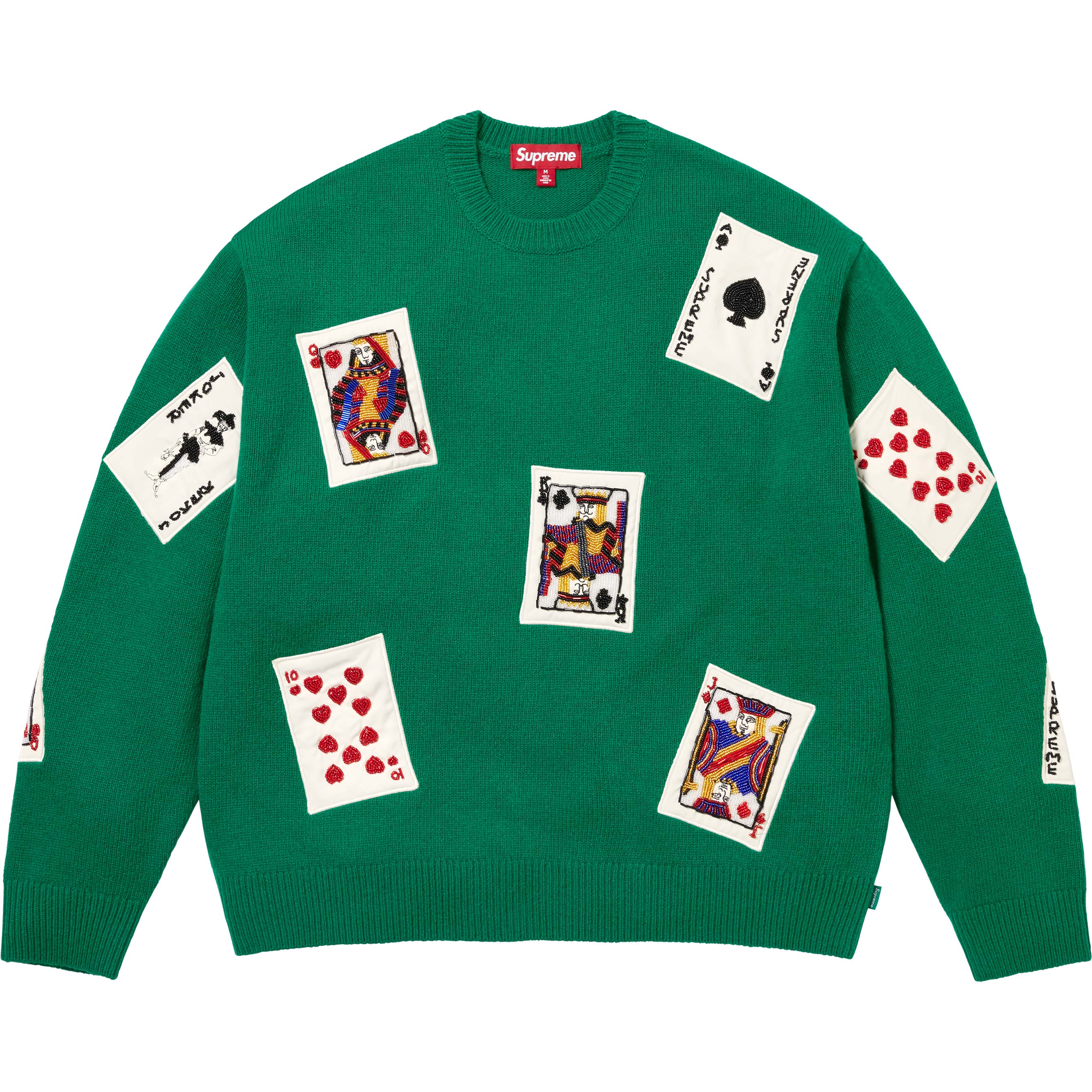Beaded Cards Sweater - Shop - Supreme