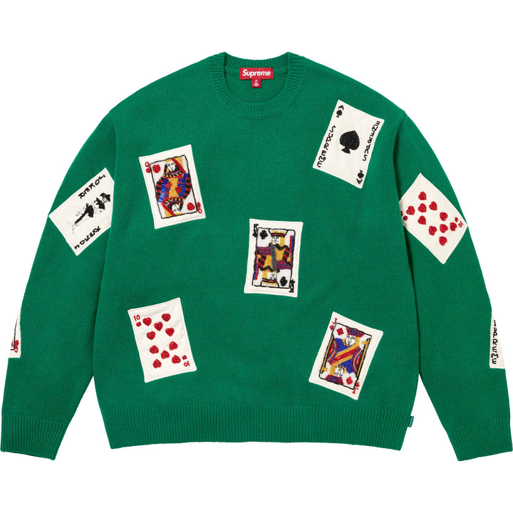 Beaded Cards Sweater - Shop - Supreme