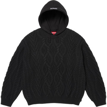 Cable Hooded Sweater