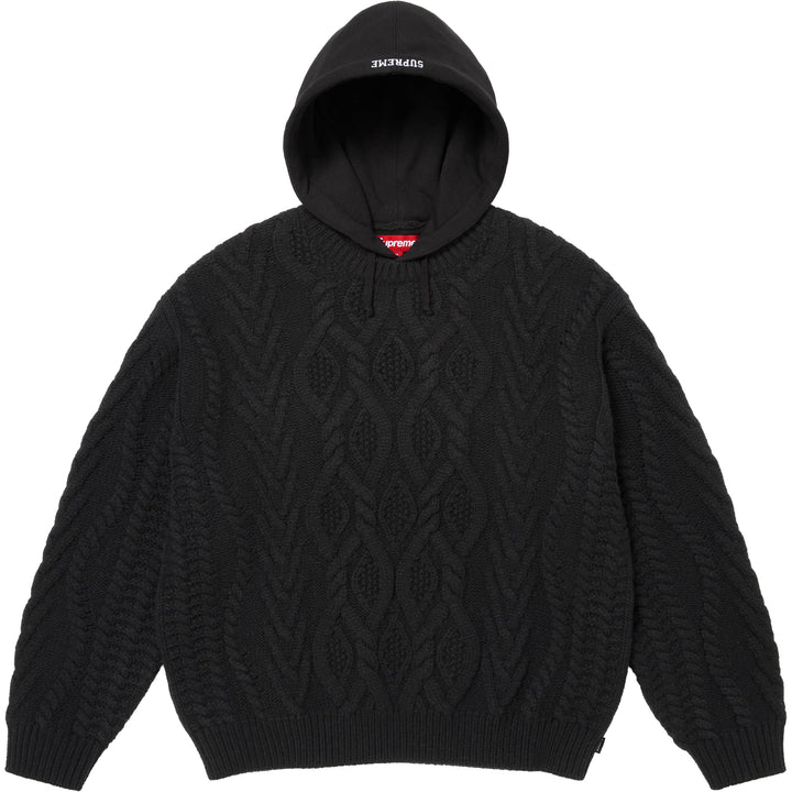 Cable Hooded Sweater