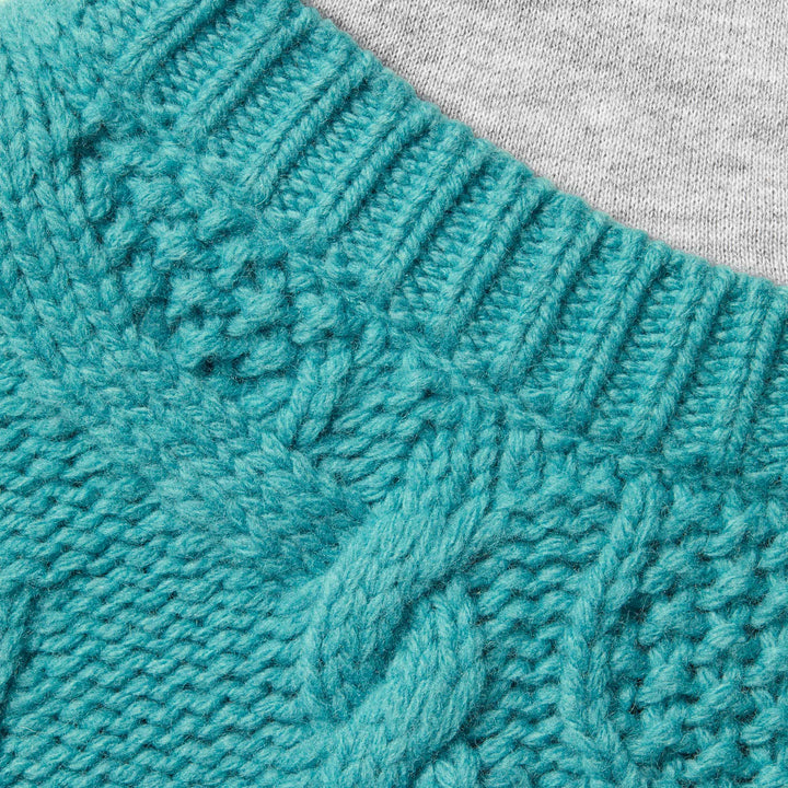 Cable Hooded Sweater-2