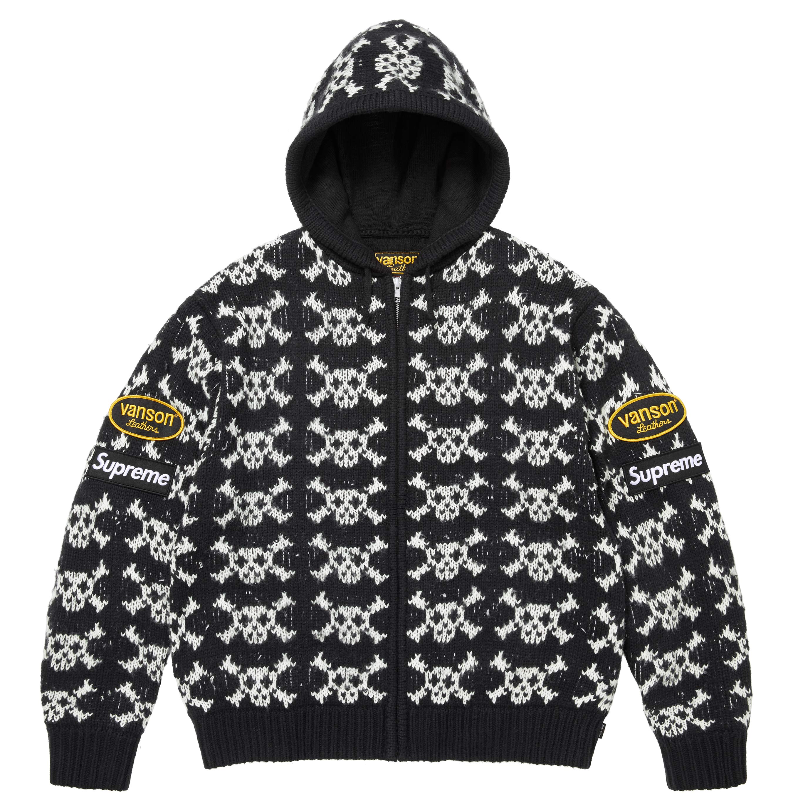 Supreme®/Vanson Leathers® Skull Zip Up Hooded Sweater - Shop - Supreme Supreme®/Vanson Leathers® Skull Zip Up Hooded Sweater - Shop - Supreme