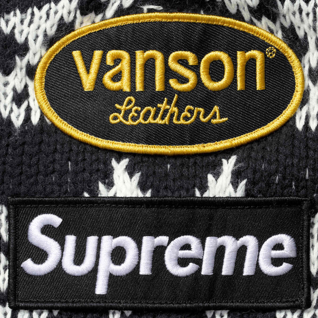 Supreme®/Vanson Leathers® Skull Zip Up Hooded Sweater