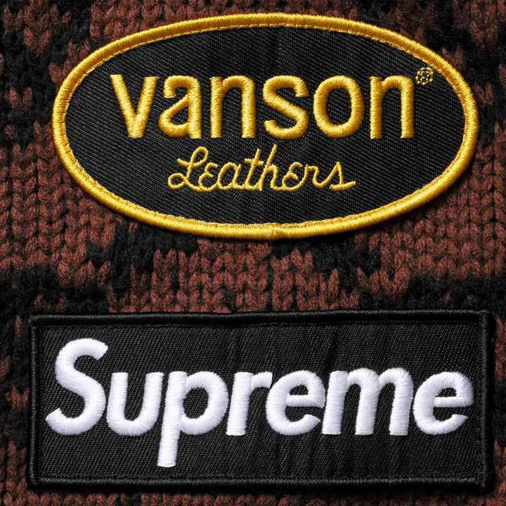 Supreme®/Vanson Leathers® Skull Zip Up Hooded Sweater - Shop - Supreme