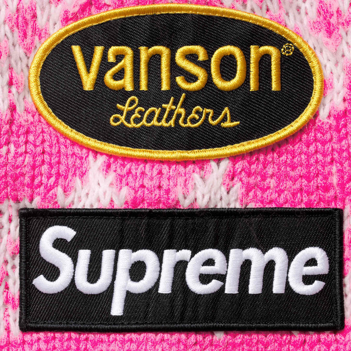 Supreme®/Vanson Leathers® Skull Zip Up Hooded Sweater - Shop - Supreme