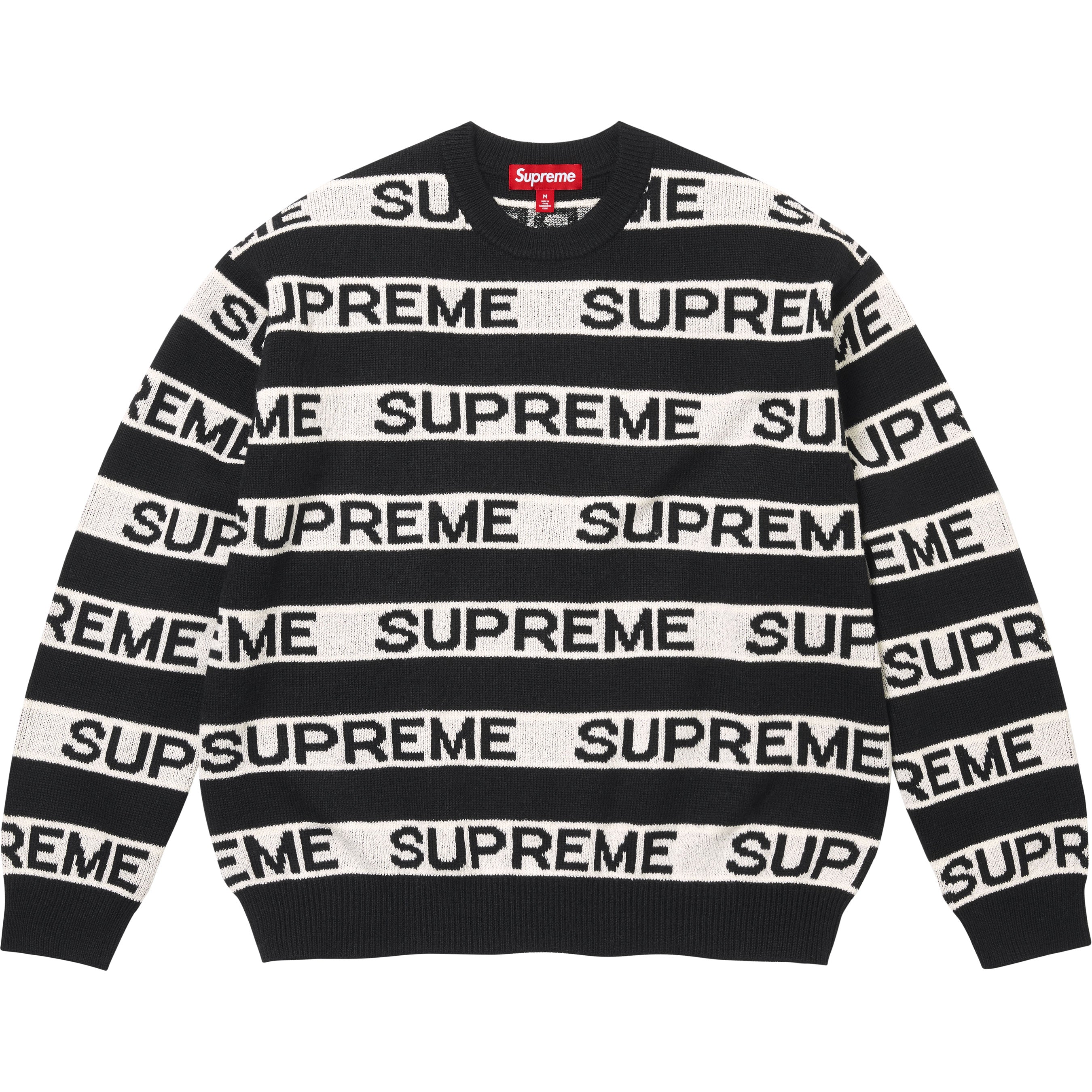 Stripe Logo Sweater - Shop - Supreme