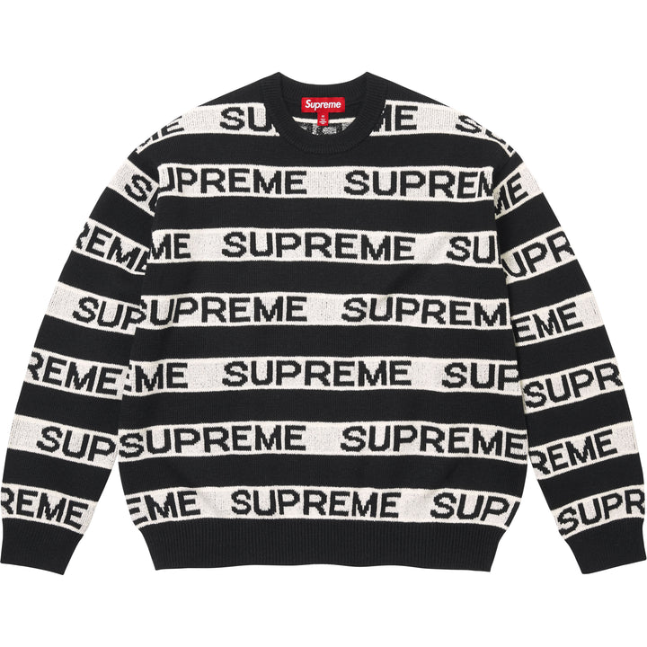 Stripe Logo Sweater - Shop - Supreme