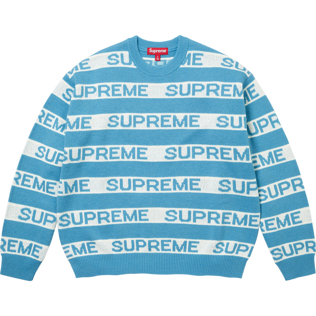 Stripe Logo Sweater - Shop - Supreme