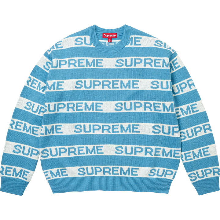 Stripe Logo Sweater - Shop - Supreme