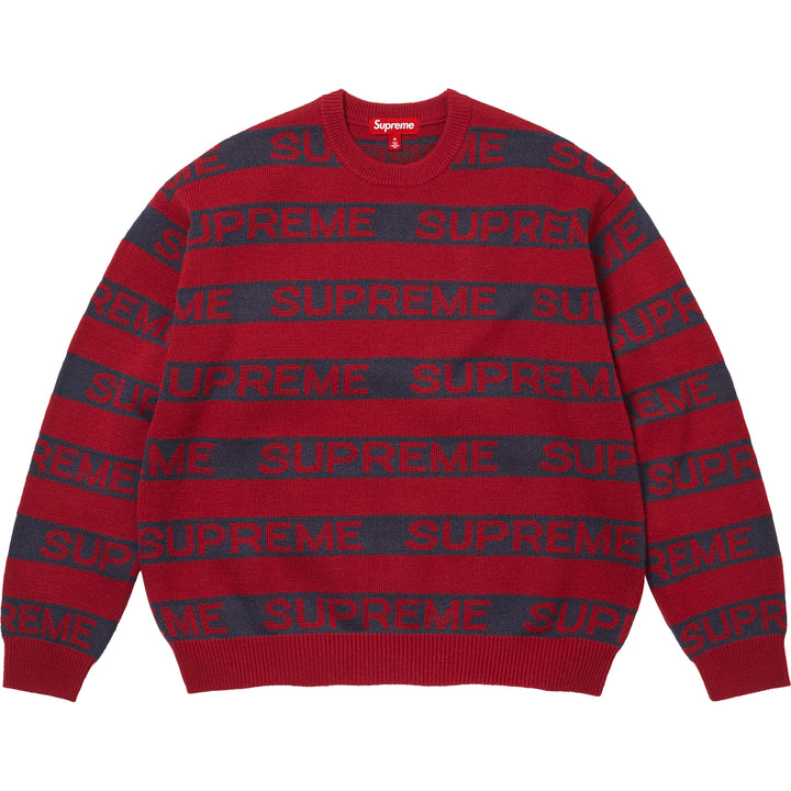Stripe Logo Sweater - Shop - Supreme
