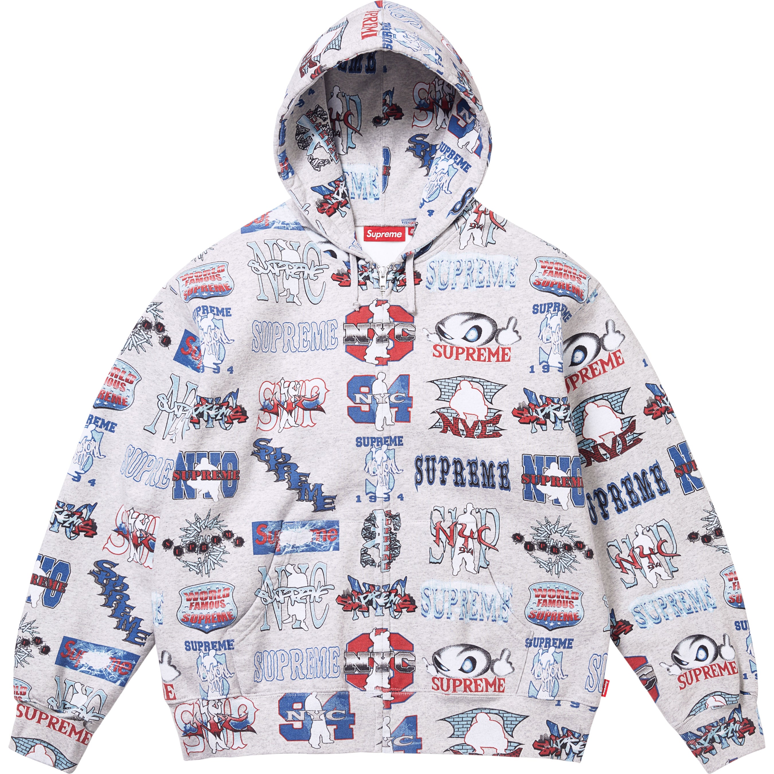 Flash Zip Up Hooded Sweatshirt - Shop - Supreme