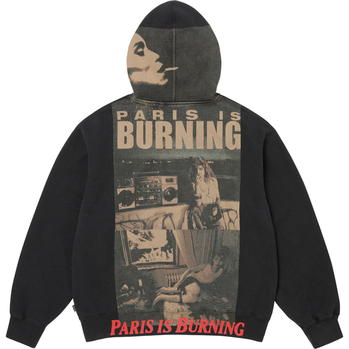 Paris Is Burning Zip Up Hooded Sweatshirt - Shop - Supreme