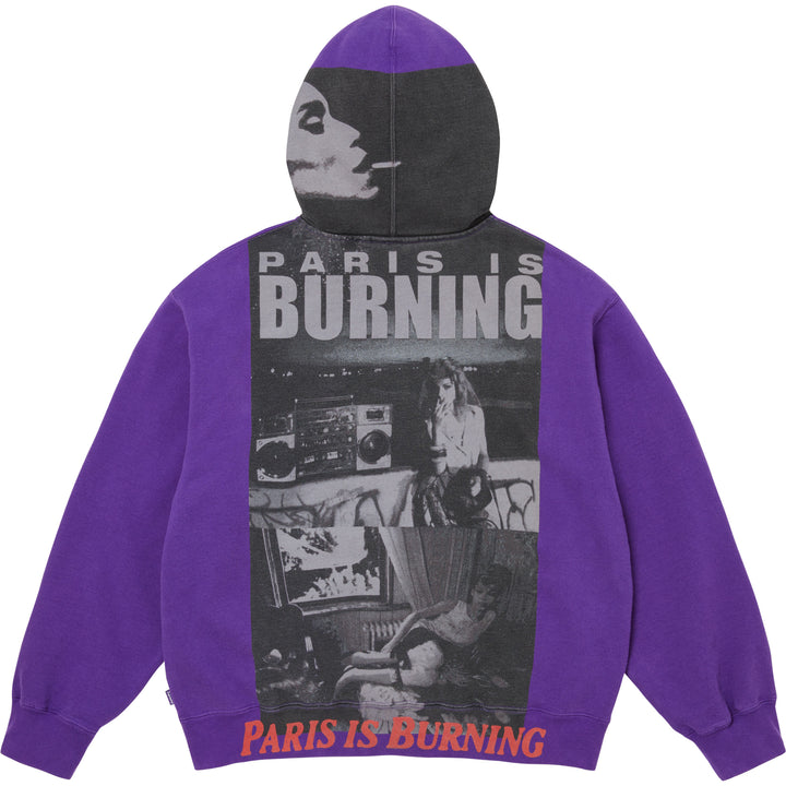 Paris Is Burning Zip Up Hooded Sweatshirt - Shop - Supreme
