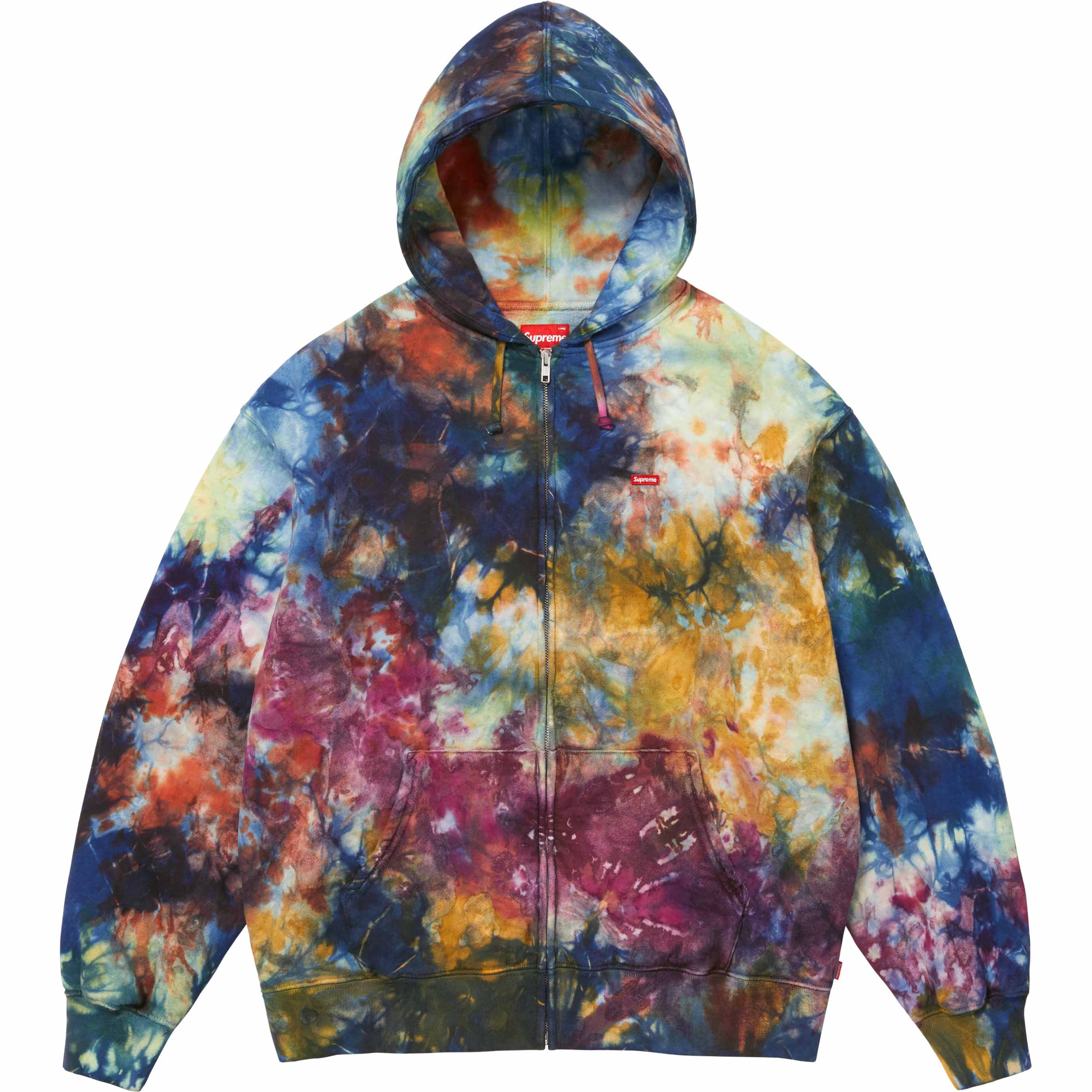 Overdyed Small Box Zip Up Hooded Sweatshirt - Shop - Supreme