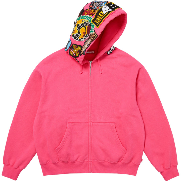 Supreme ヘビ柄 ジップアップジャケット M Patches Zip Up Hooded Sweatshirt - Shop - Supreme