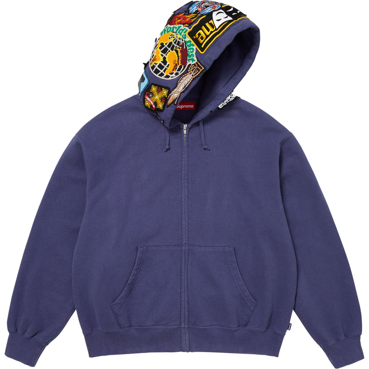 Patches Zip Up Hooded Sweatshirt - Shop - Supreme
