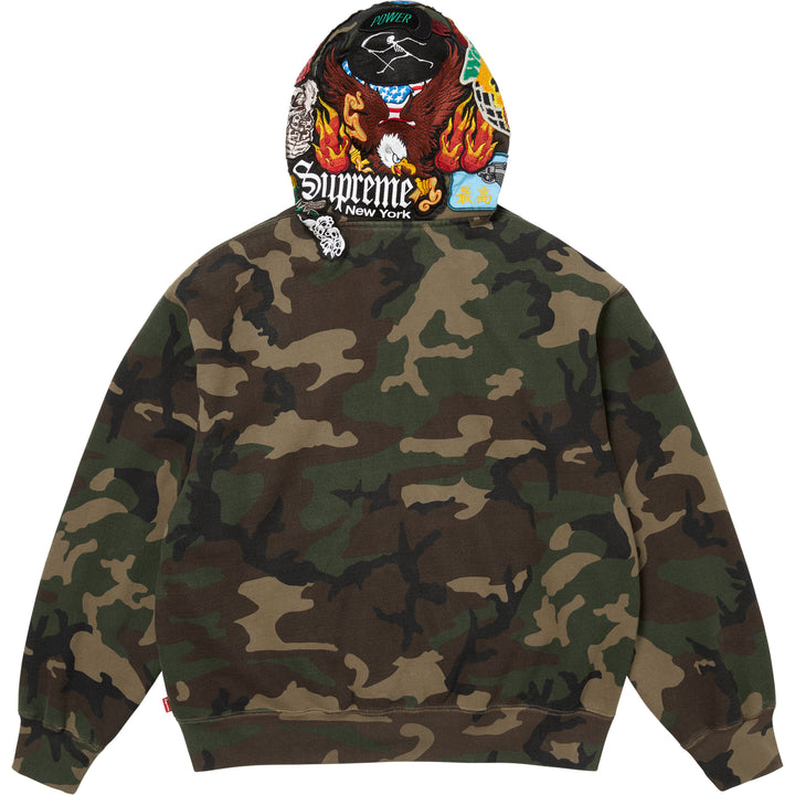 Patches Zip Up Hooded Sweatshirt - Shop - Supreme