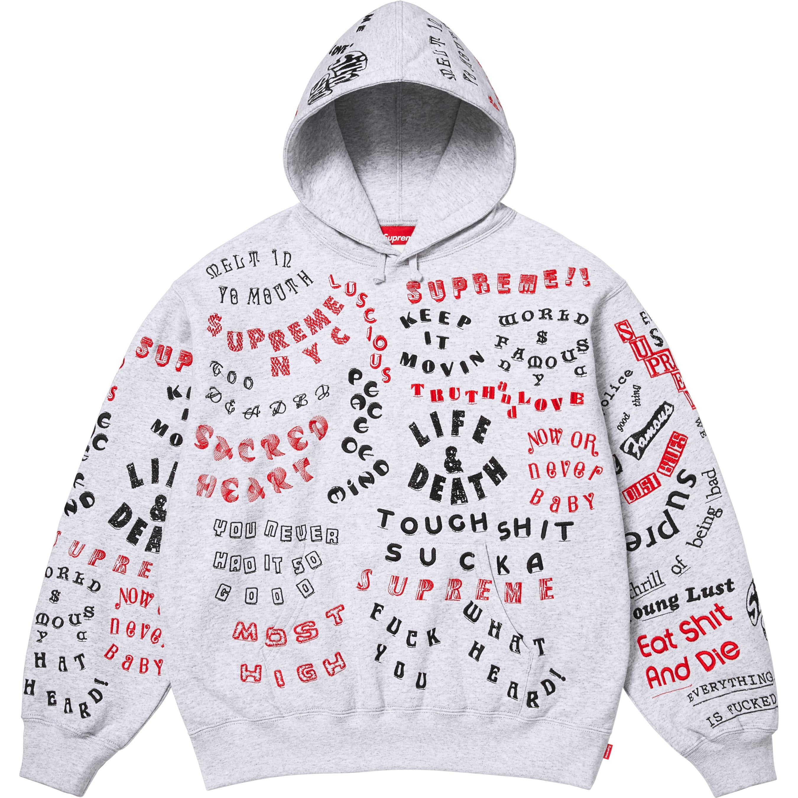 Too Deadly Hooded Sweatshirt - Shop - Supreme