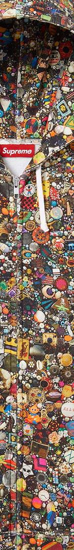 Supreme/Mike Kelley Zip Up Hooded Sweatshirt