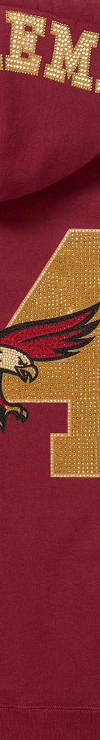 Rhinestone Eagle Hooded Sweatshirt