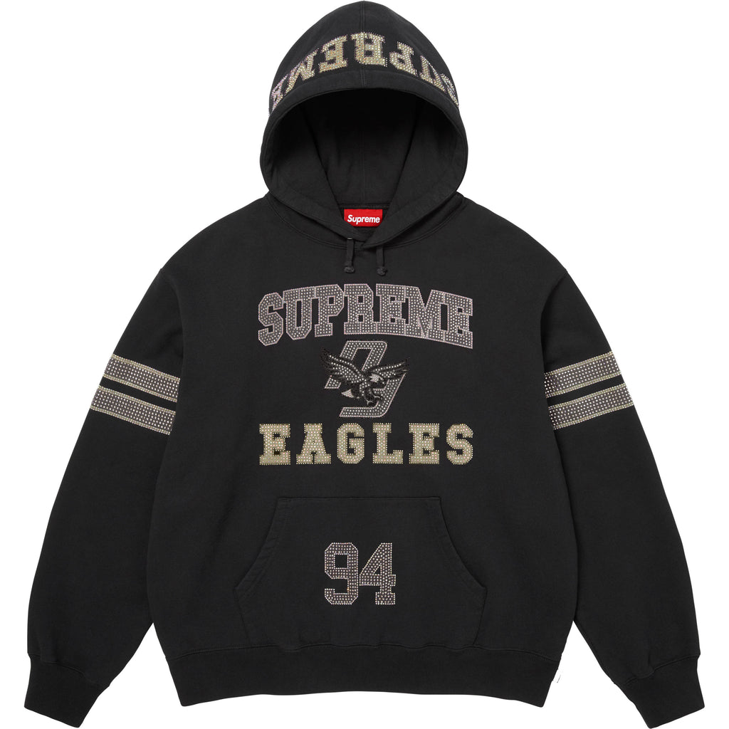 Rhinestone Eagle Hooded Sweatshirt