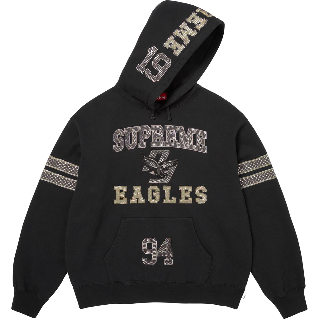 Rhinestone Eagle Hooded Sweatshirt