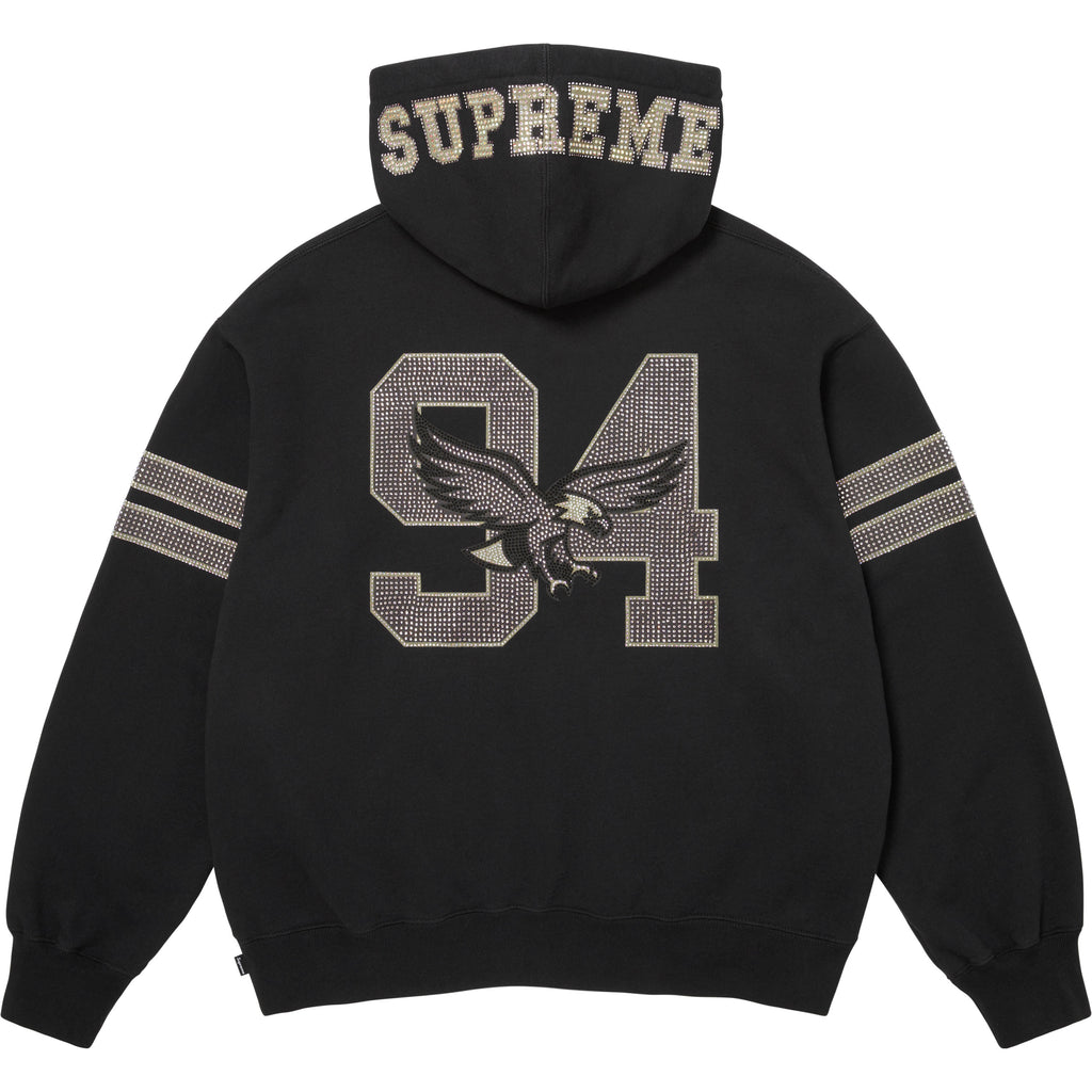 Rhinestone Eagle Hooded Sweatshirt