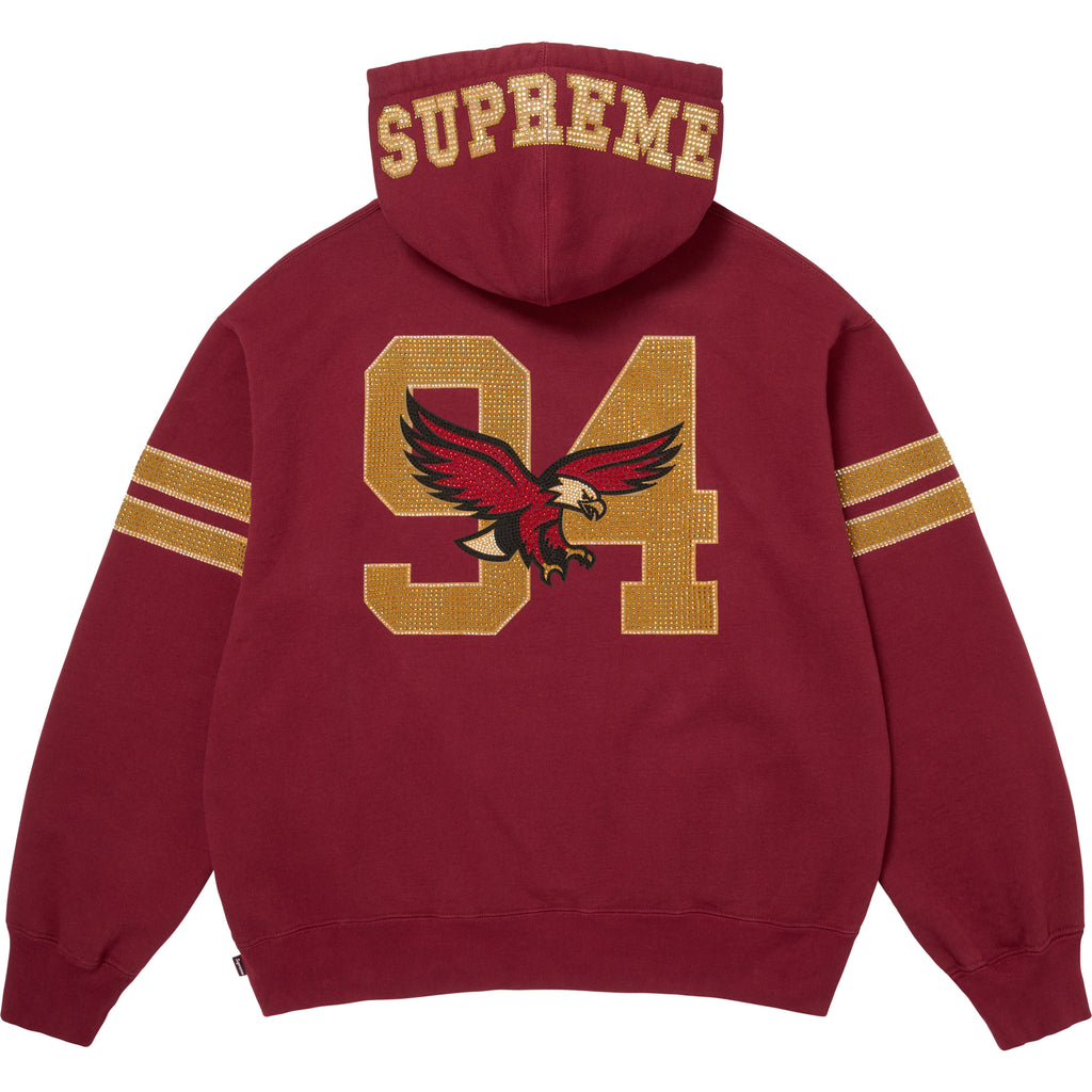 Rhinestone Eagle Hooded Sweatshirt
