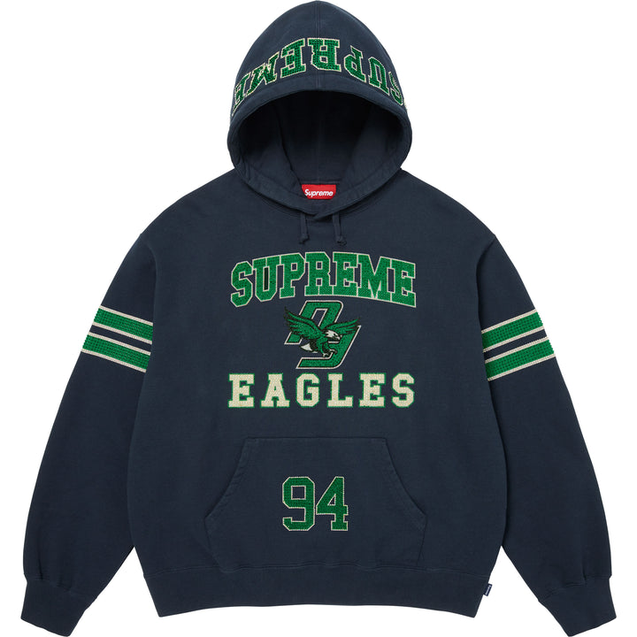 Rhinestone Eagle Hooded Sweatshirt - Shop - Supreme