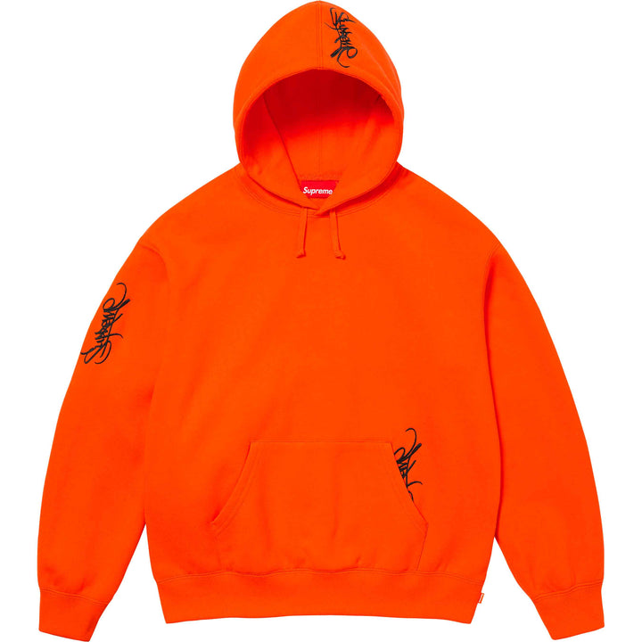 Supreme tag best sale hoodie