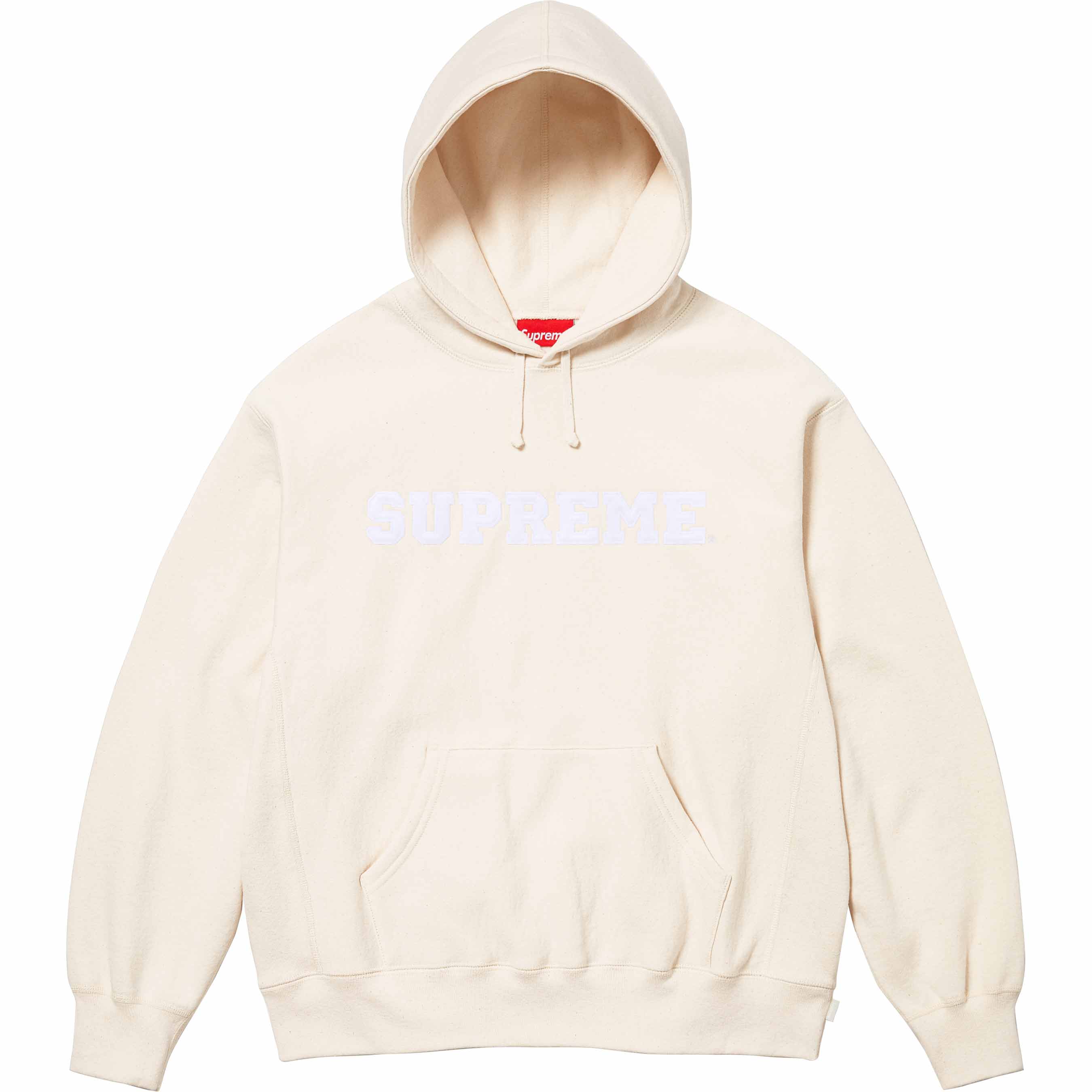 Supreme cream hoodie new arrivals