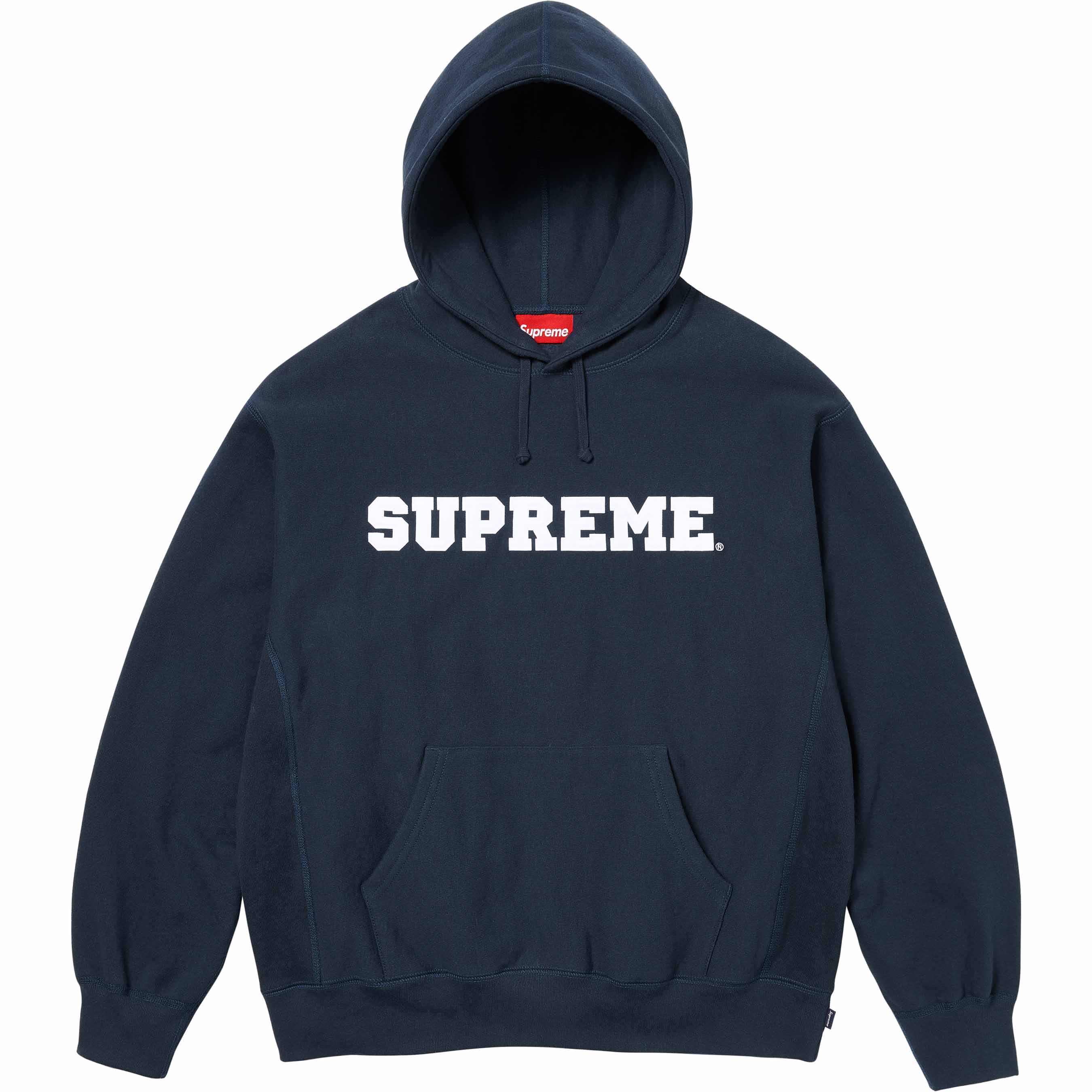 Supreme box discount logo hoodie navy