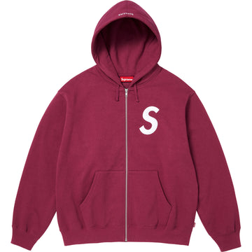 S Logo Zip Up Hooded Sweatshirt
