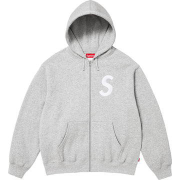 S Logo Zip Up Hooded Sweatshirt