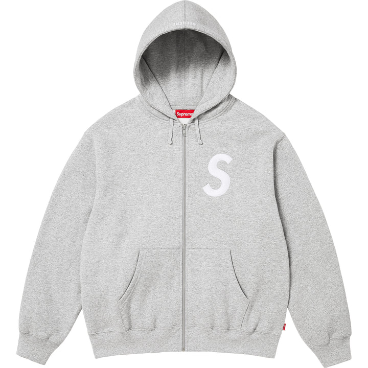 S Logo Zip Up Hooded Sweatshirt-3