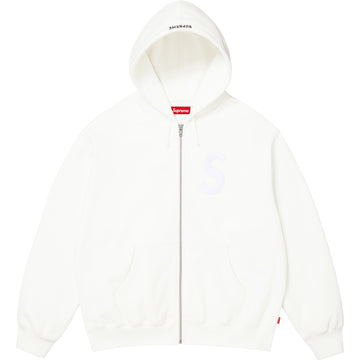 S Logo Zip Up Hooded Sweatshirt