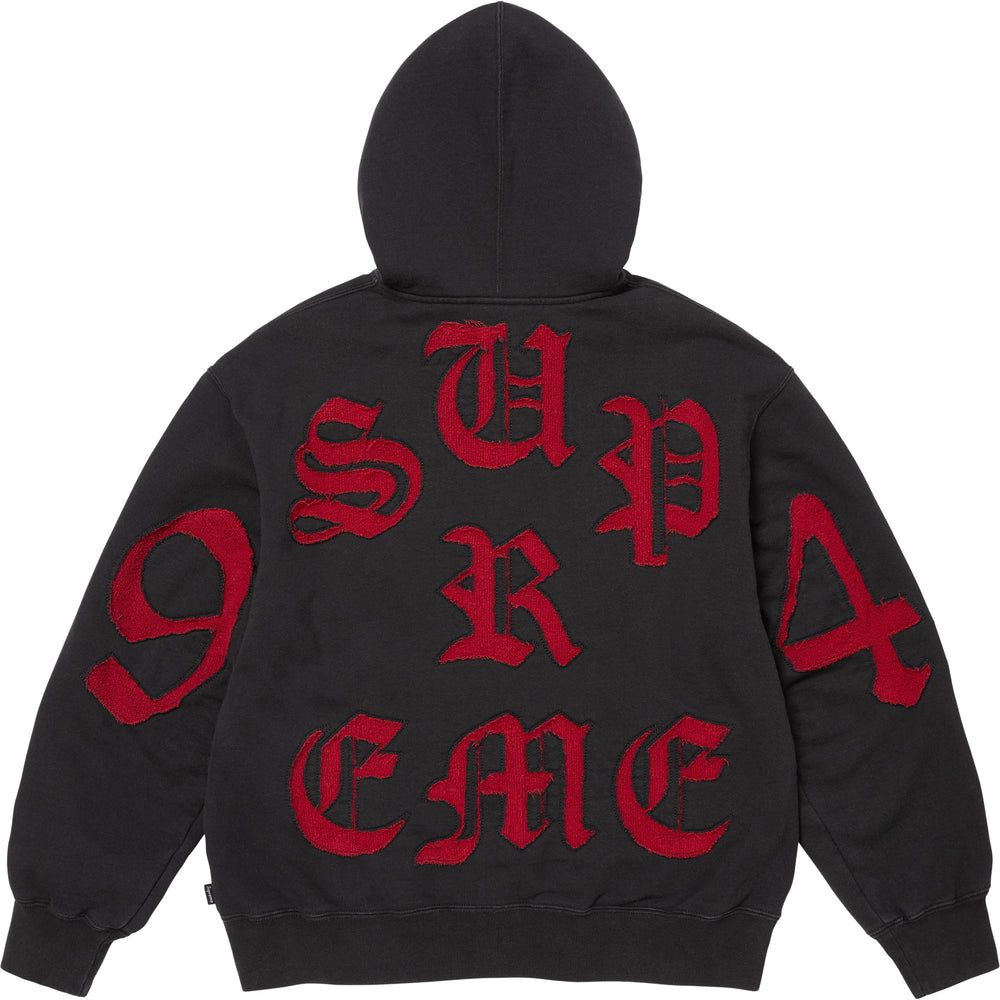 Cut Out Zip Up Hooded Sweatshirt