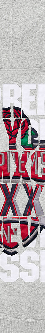 Blessed Appliqué Zip Up Hooded Sweatshirt