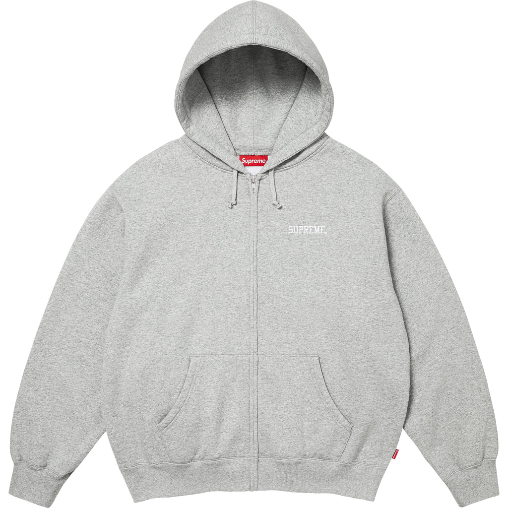 Blessed Appliqué Zip Up Hooded Sweatshirt