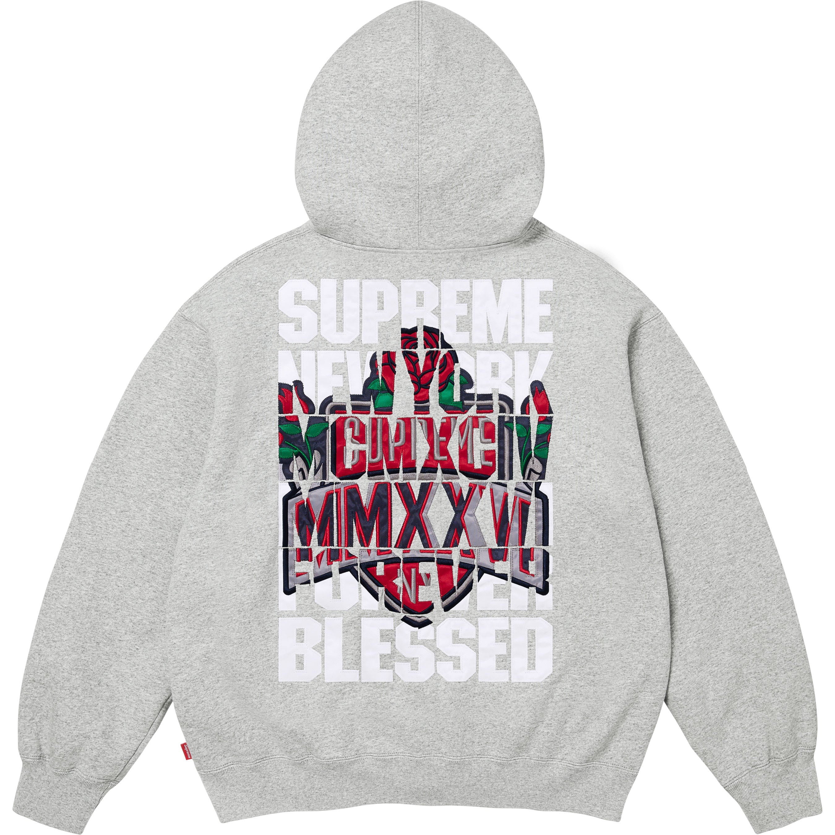 Blessed Appliqué Zip Up Hooded Sweatshirt - Shop - Supreme